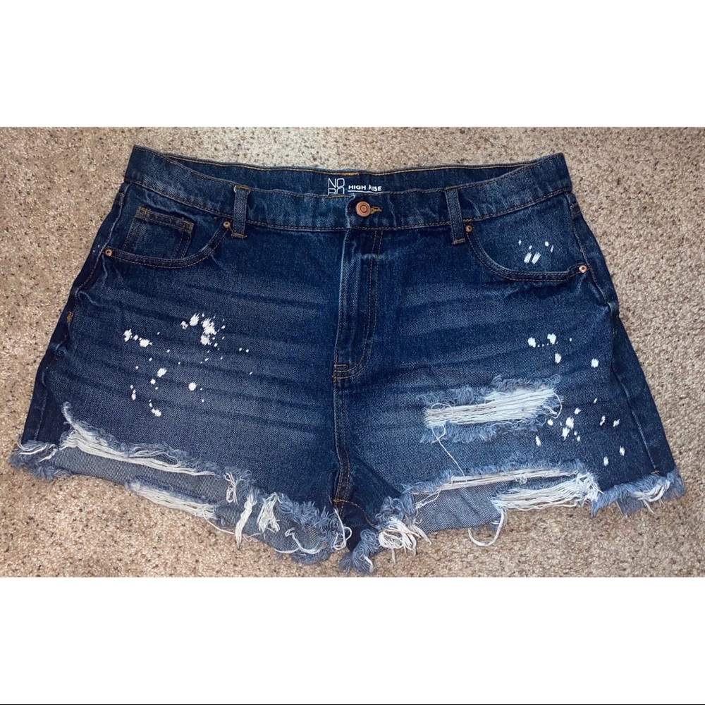 No Boundaries Plus Size High Rise Jean Shorts